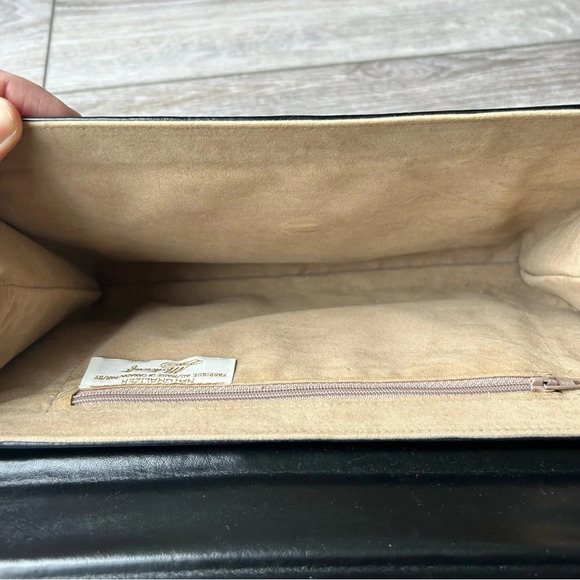 Vintage Naturalizer Mastercraft Patent Leather Croc Leather Clutch Shoulder Bag - Picture 10 of 13